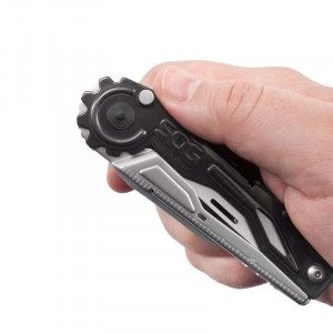 Multitool SOG SwitchPlier, 12 functii, deschidere rapida cu o singura mana, otel inoxidabil 420 - Img 8