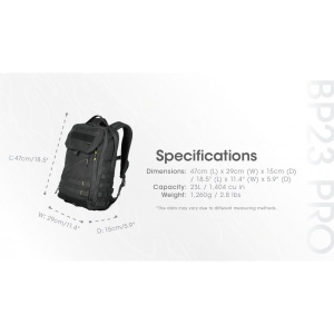 Nitecore BP23 Pro - Rucsac Tactic 23L Impermeabil - Img 7