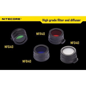 Nitecore NFG40 Filtru Verde pentru Lanterna 40mm - Img 3