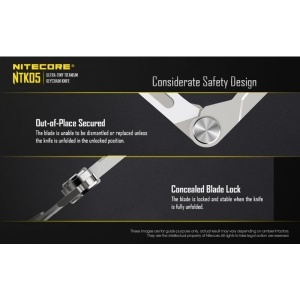 Nitecore NTK05 Cutit din Titan cu Lama de Bisturiu - Img 14