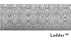 Otel Damasc pentru cutite, Damasteel DS93X, LadderFlatGround 100x3.5x340mm