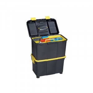 P.O. 10M Cutie plastic mobila dubla 18", Port Bag - Img 2