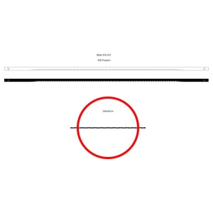 Panze traforaj cu pin, latime 3 mm Niqua Pinned Coping Regular
