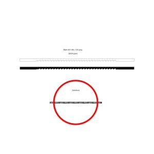 Panze traforaj speciale negre NIQUA 16 cm, pachet 12 buc - Img 1