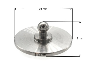 Parte inferioara din INOX aplicabila prin lipire pentru sisteme de fixare LOXX - Img 2