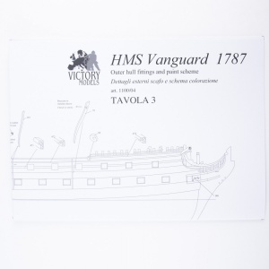 Planuri contructie navomodel Victory Models, HMS Vanguard, Scara 1:72, Lungime: 1180mm, Amati Italia - Img 9