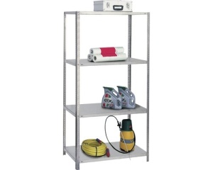 Raft metalic depozitare cu 4 polite zincate 1000x500x2000 mm max. 85 kg/polita, montaj cu suruburi