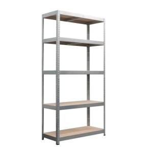 Raft metalic pentru depozitare 180 x 90 x 40 cm, 5 polite, 175 kg/polita, galvanizat