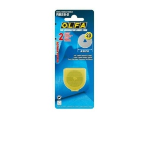 RB-28-2 Set 2 lame cutter rotativ 28 mm, Olfa - Img 1