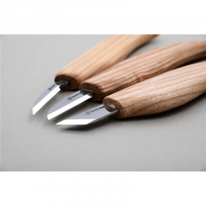 S12 Set 3 cutite sculptura/cioplit in lemn pentru incepatori, BeaverCraft - Img 5