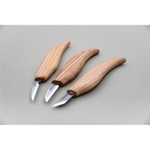 S12 Set 3 cutite sculptura/cioplit in lemn pentru incepatori, BeaverCraft - Img 6