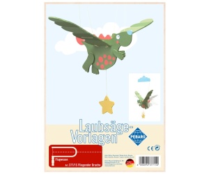 Sablon din lemn, "Zmeul zburator", pentru traforaj, dimensiunea A4, Pebaro
