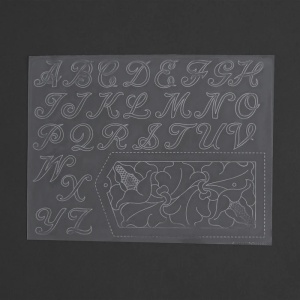 Sablon pentru pielarie, litere de mana, 25mm - Tandy Leather - Img 3