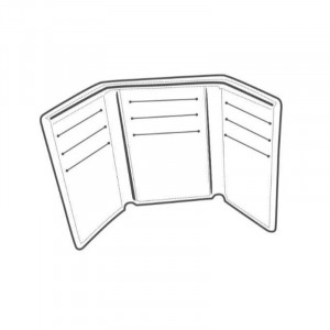 Sablon portofel triplu, 9 carduri Tandy Leather - Img 1