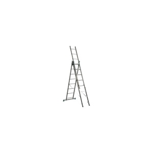 Scara tripla aluminiu universala adaptabila pe trepte 3x8 trepte - Img 3