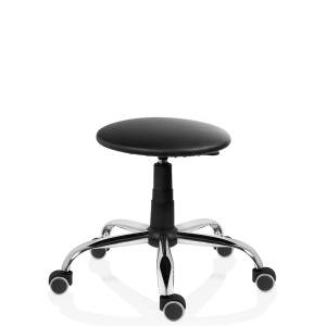 Scaun profesional Labor baza CR, taburet rotativ tapitat - Img 6