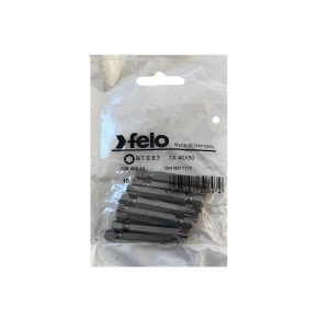 Set 10 biti Felo, seria Industrial profil Torx, E6.3, TX40, 50mm - Img 1