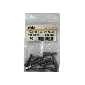 Set 10 biti Felo, seria Industrial profil XZN, C6.3, M4, 25mm - Img 1