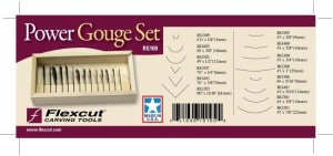 Set 14 dalti electrice pentru sculptura/cioplire lemn, fara maner, Flexcut - Img 2