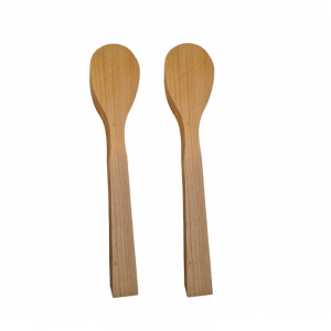 Set 2 linguri de cioplit din lemn de cires - Img 2
