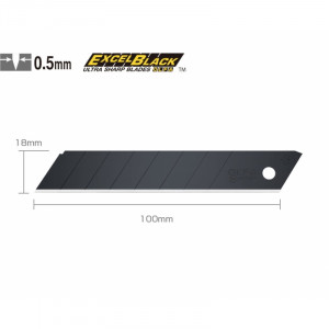 Set 30 lame cutter negre 18 mm OLFA LBB-30B - Img 3