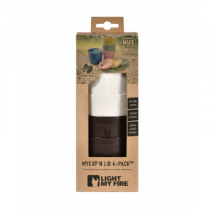 Set 4 cani mici cu capac MyCup´n Lid Short BIO, LIGHT MY FIRE - Img 6