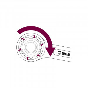 Set chei inelare cu cot duble 6-22 mm, 8 piese, crom-vanadiu - Img 3
