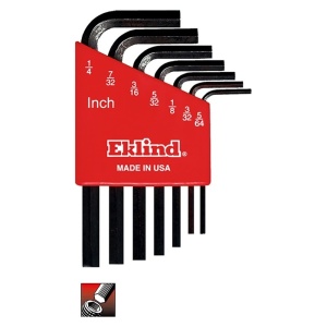 Set chei lacas hexagonal scurte 5/64"-1/4" 7 piese EKLIND SUA