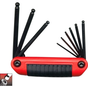 Set chei locas hexagonal tip briceag 5/64"-1/4"/9 piese - Img 2