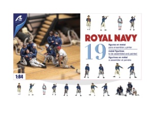 Set de 19 figurine de metal pentru navele Marinei Regale Britanice - Artesania Latina - Img 1