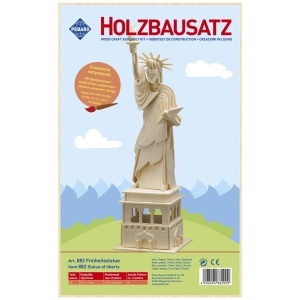 Set de constructie din lemn „Statuia Libertatii” debitat cu laser Pebaro - Img 2