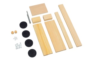 Set de constructie din lemn "Camion cu bena basculanta", Pebaro