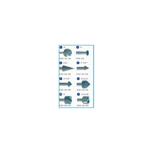 Set freze A/K/N/O/P/Q/RR/S "4235" SUPER Q, pentru bijutieri, Niqua - Img 2