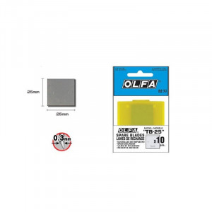 Set lame razuitor de precizie 25 mm OLFA TB-25 - Img 2