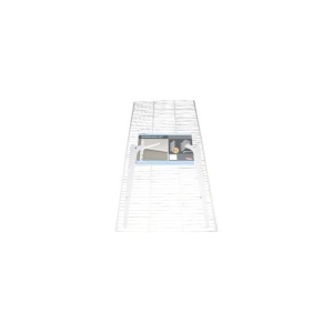 Set polita plasa metalica Dolle Gridboards 800x406x10 mm, alba, pentru rafturi modulare - Img 14