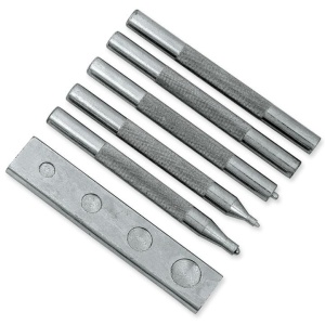 Set scule montaj capse si nituri DELUXE pentru pielarie si marochinarie - Tandy Leather