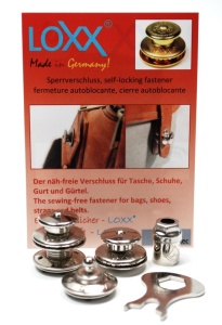 Seturi de incuietoare LOXX pentru genti de piele, diverse finisaje - Img 1