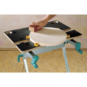 Skip to the beginning of the images gallery Masa/banc de lucru Wolfcraft MASTER 600 6182000, cu fixare si reglare pe inaltime - Img 7