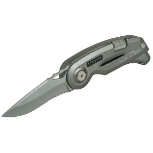 Stanley 0-10-813, Cutit uilitar sport Quickslide, lama cu zimti + slider cu lama de zinc, 120mm - Img 3