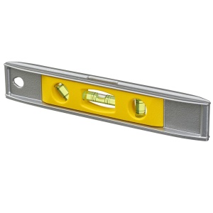 Stanley 0-42-465, nivela torpedo magnetica, din aluminiu, 23 cm, 3 fiole, blister - Img 1