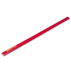 Stanley 1-03-850, Creion rosu pentru tamplari cu mina de grafit HB, 176mm