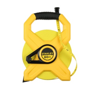 Stanley 2-34-795, ruleta deschisa cu banda din fibra de sticla 60m, masurari de precizie, tru-zero, rezistenta la coroziune, 60m x 13mm, blister - Img 2
