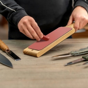 Strop din piele cu doua fete BeaverCraft LS1P1 (380 mm, 230x80 mm) cu pastă de polisat - Img 17