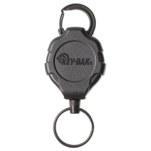Suport de chei retractabil cu cablu kevlar de 120 cm si carabina, cu funcție de oprire a cablului, Ratch-IT Key-Bak - Img 2