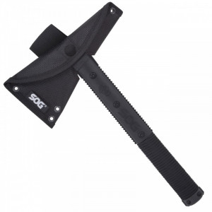 Tomahawk de supravietuire SOG Survival Hawk Black, otel 3Cr13MoV, muchie 70 mm - Img 6