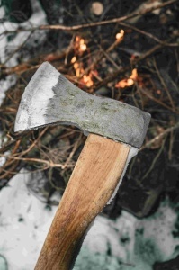 Topor Rheinland Axe cu teaca din piele Adler Tools - Img 6