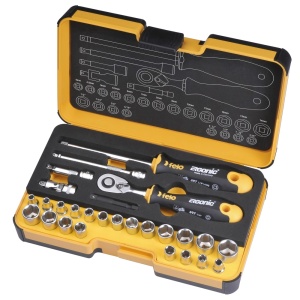 Trusa chei tubulare si accesorii Felo R-GO, 1/4", 27 piese