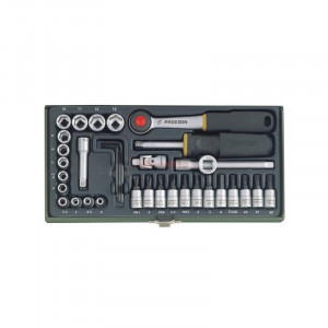 Trusa de biti si chei tubulare pentru ingineri, Proxxon 23080, 1/4", 36 buc - Img 2