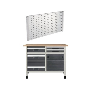 WB11 Banc de lucru 1130x650x860 mm cu panou pentru scule, Wolfcraft