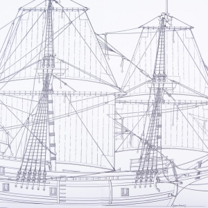 1013 Planuri constructie navomodel Amati galion Mayflower - Img 7